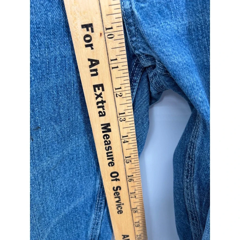 Key Industries Y2K Carpenter Jeans Mens 36x32 Workwear Faded Blue Heavy Denim